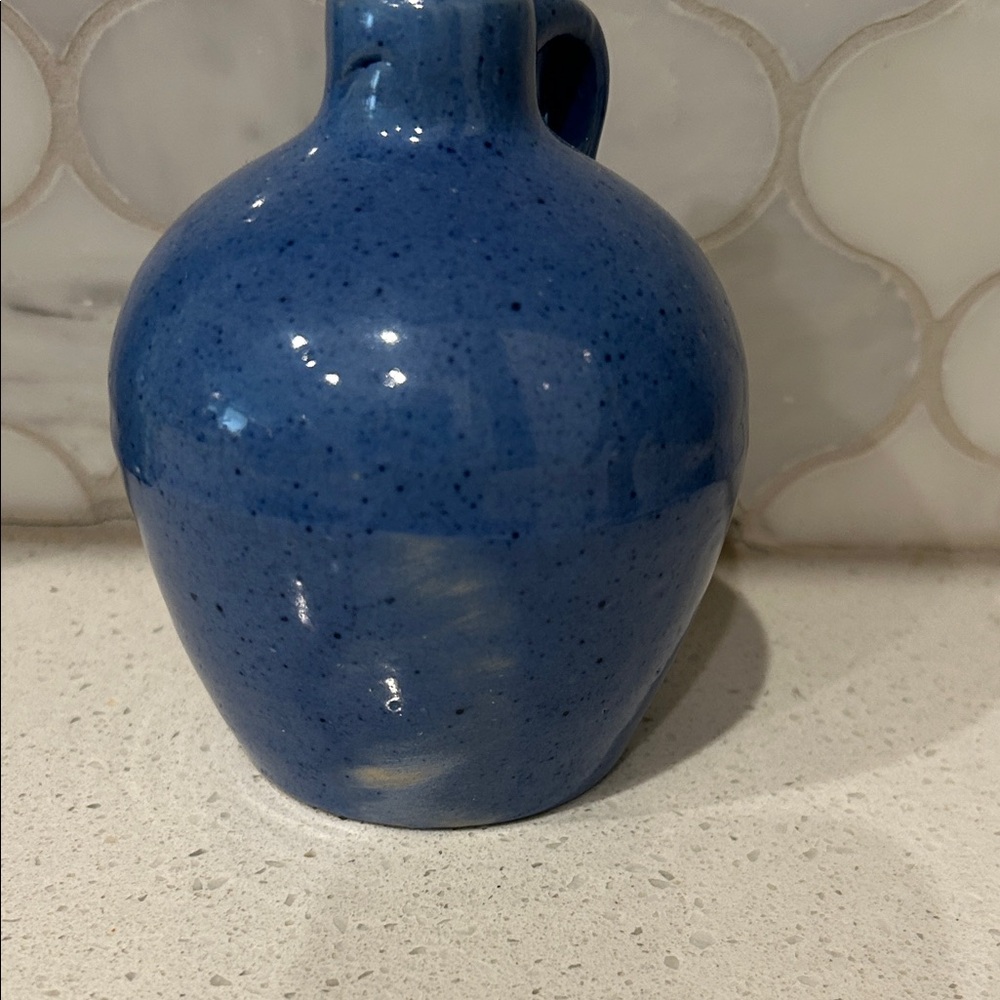 Hand Crafted Deep Blue Ceramic Jug - Picture 7 of 14